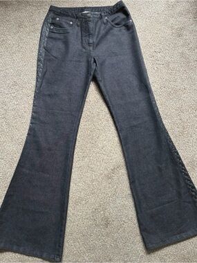 Black Ultra Flare Jeans (4)